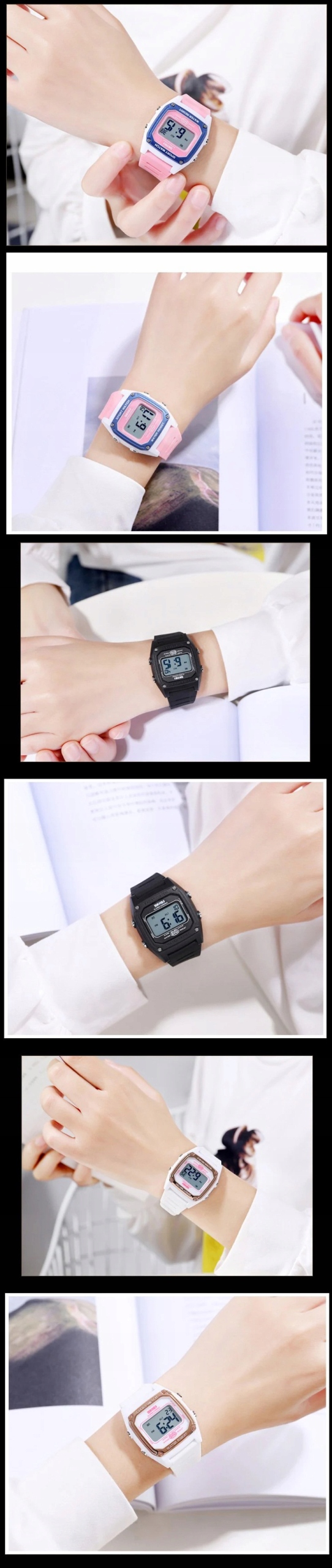 Zegarek SKMEI kolory alarm data gt162 Funkcje Budzik Datownik Podświetlenie Wodoszczelny