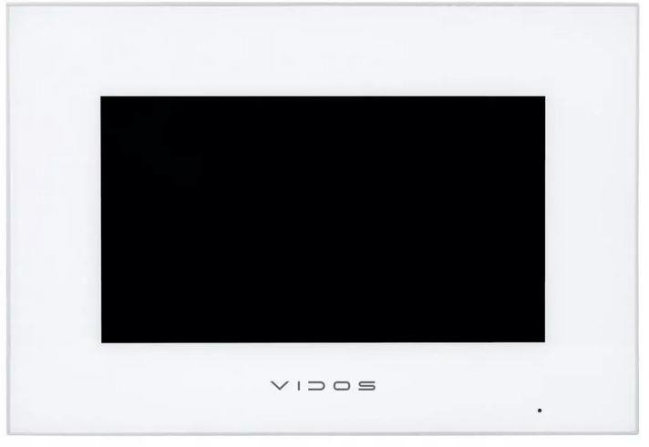 Monitor videovrátnika Vidos biely Wi-Fi s dotykovou obrazovkou
