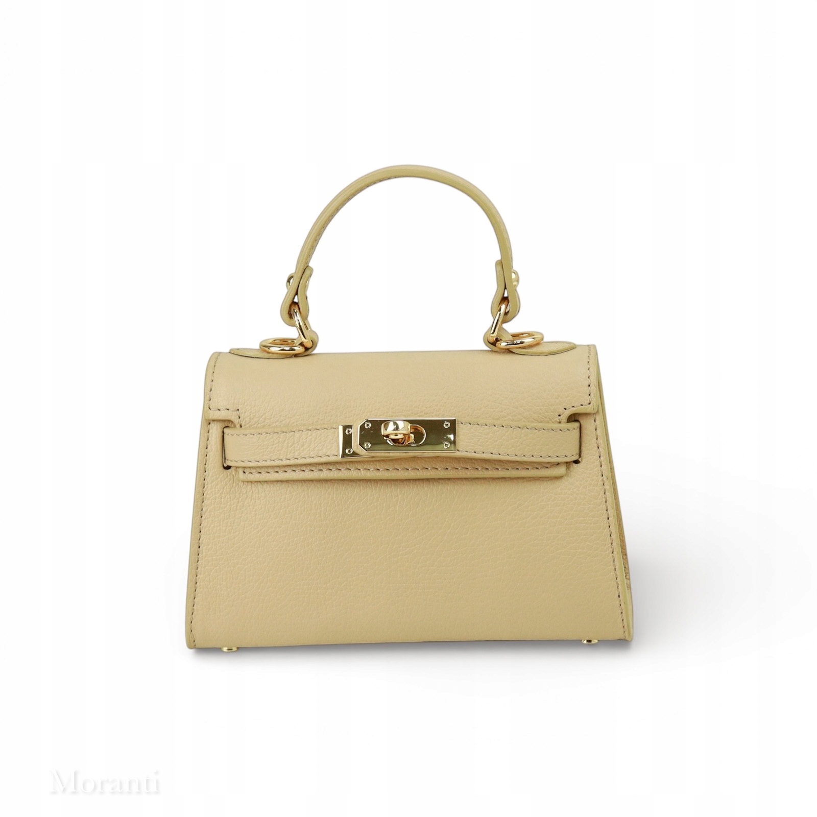 Dámská kabelka Kufřík z přírodní kůže Emily Béžová