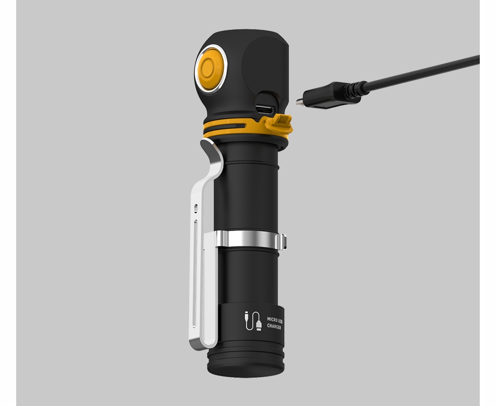 LATARKA AKUMULATOROWA CZOŁOWA SPORTOWA UNIWERSALNA KEMPING ARMYTEK USB-C — 4