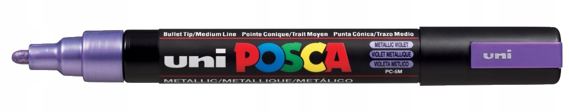 

Marker z farbą plakatową Posca PC-5M fiolet metal