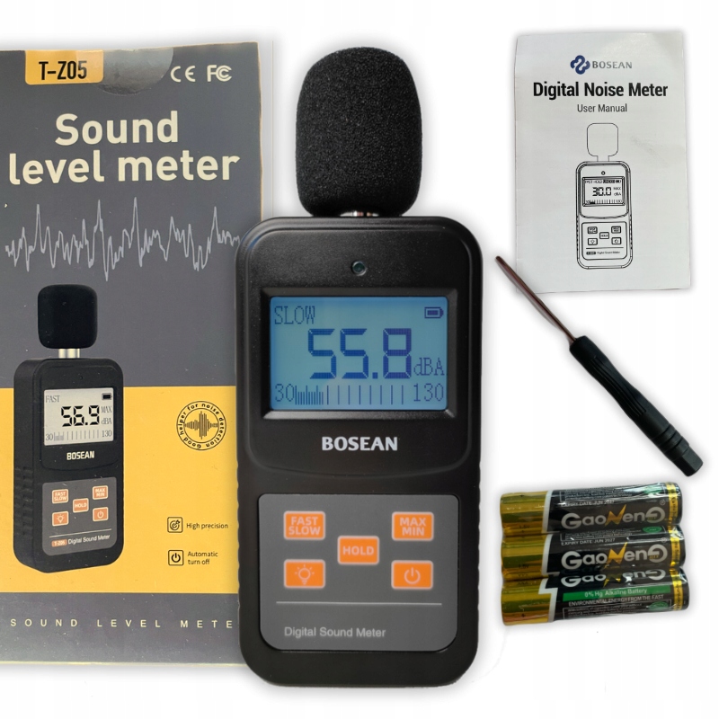 Przenośny Miernik Decybelomierz Sonometr BT-Z05