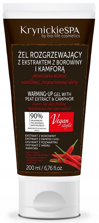 

Krynickie Spa Żel Borowina Kamfora Rozgrzewa 200ml
