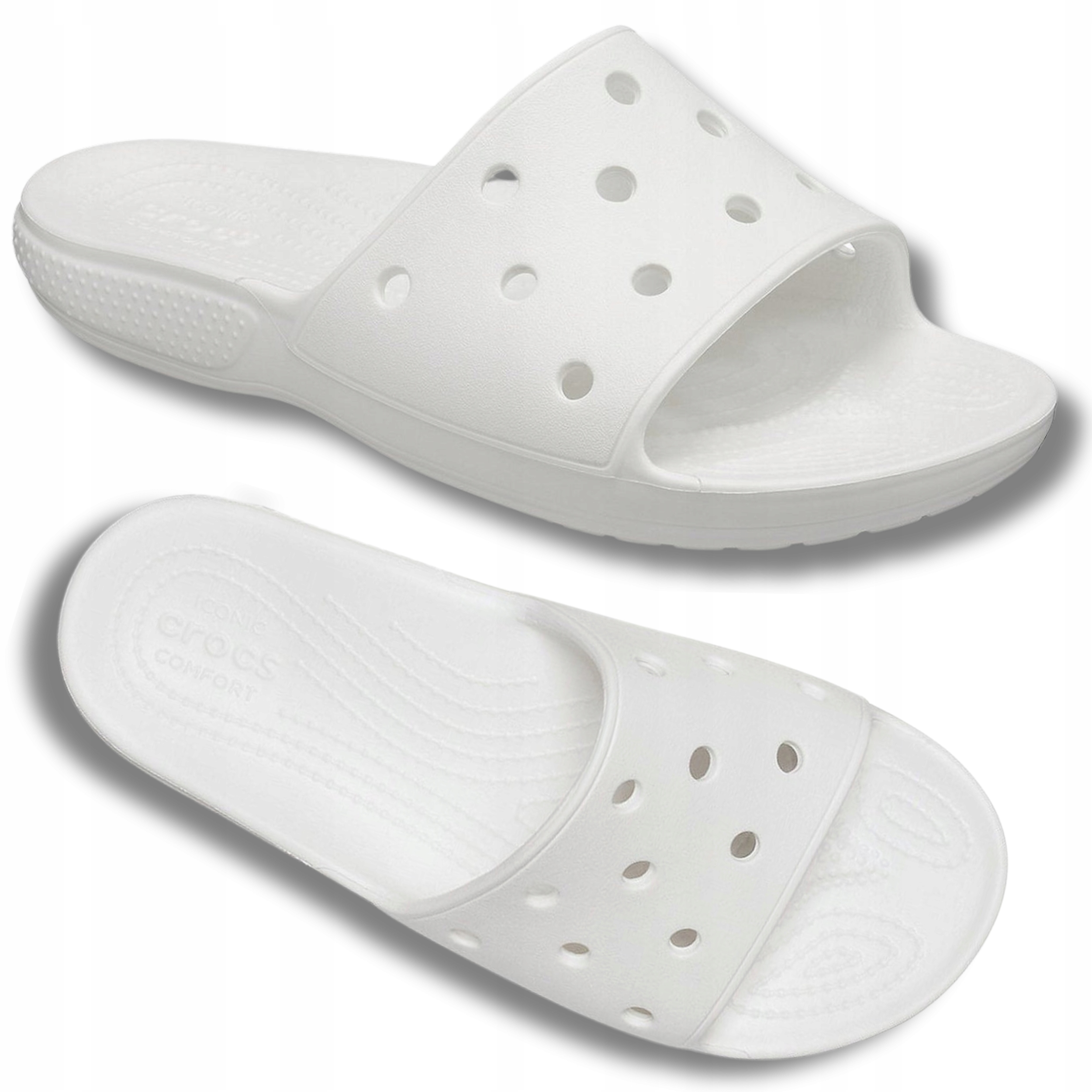Nazouváky Crocs Classic Slide Pánské Pohodlné Lehké Bílé Nazouvací 45,5 M11