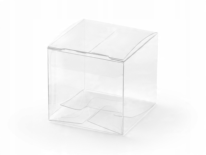 

Pudełeczka kwadratowe, transparentne, 5x5x5cm