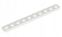 

Lego 4477 Płytka 1x10 biała Nowa (2g)