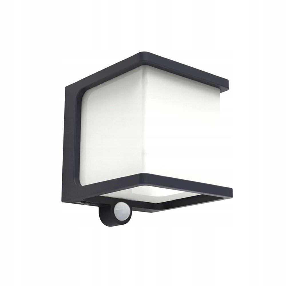 Solární lampa venkovní nástěnná Led lampa 8W s pohybovým senzorem Doblo Lutec