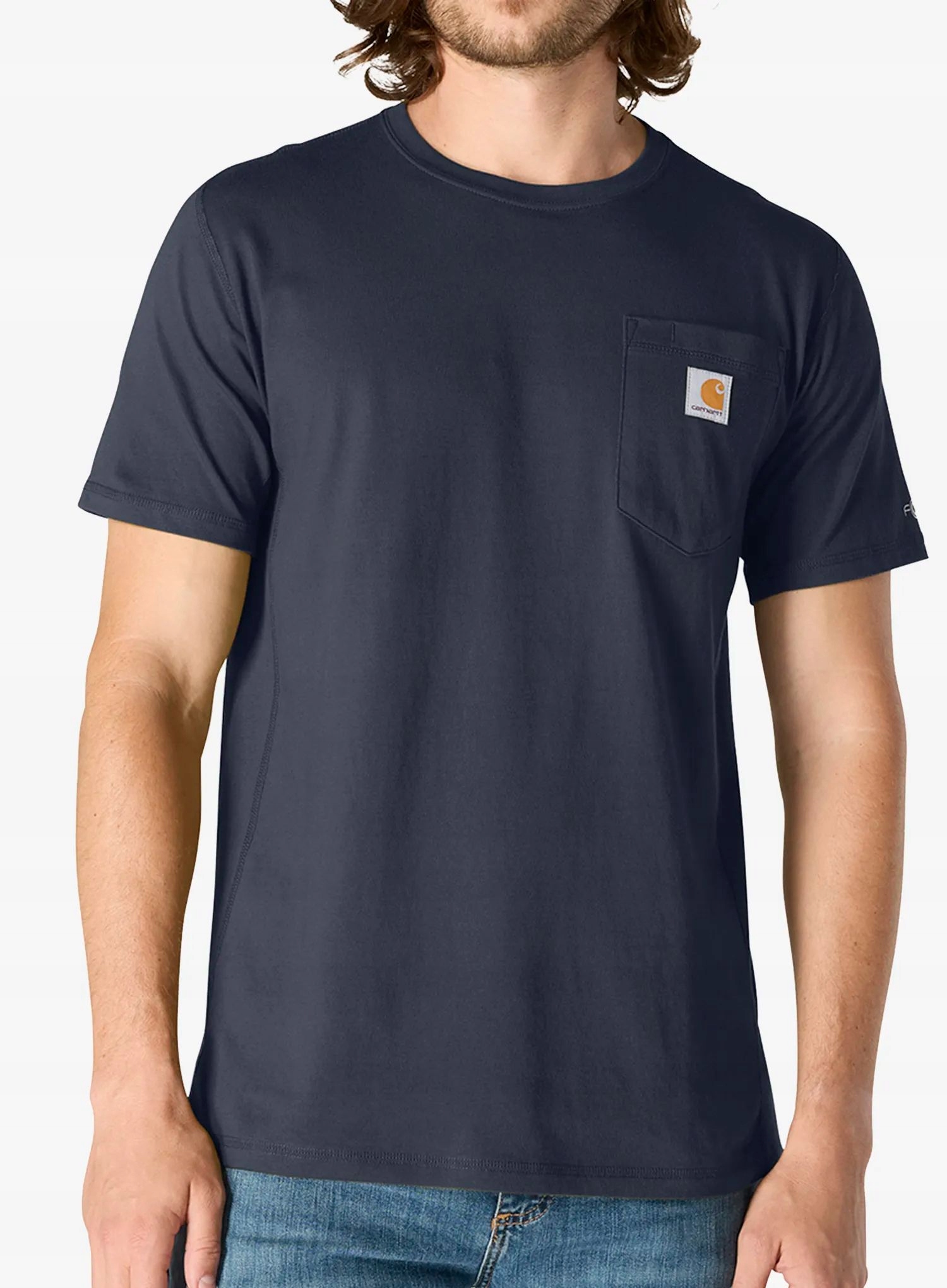 Tričko bavlněné Carhartt Force Relaxed T-Shirt navy XL
