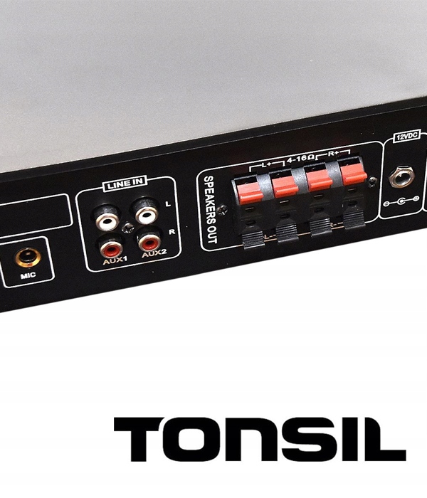 WZMACNIACZ ODTWARZACZ TONSIL SA-1055U MP3 USB 230V Model SA-1055U 12V