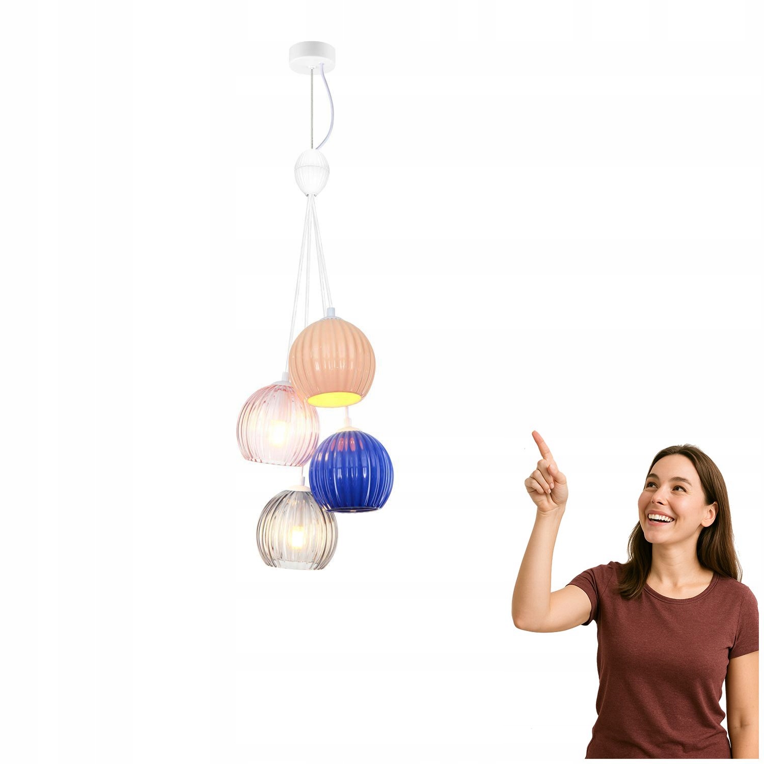 Závesná lampa Cases PND-94794-4A-MLTI Italux