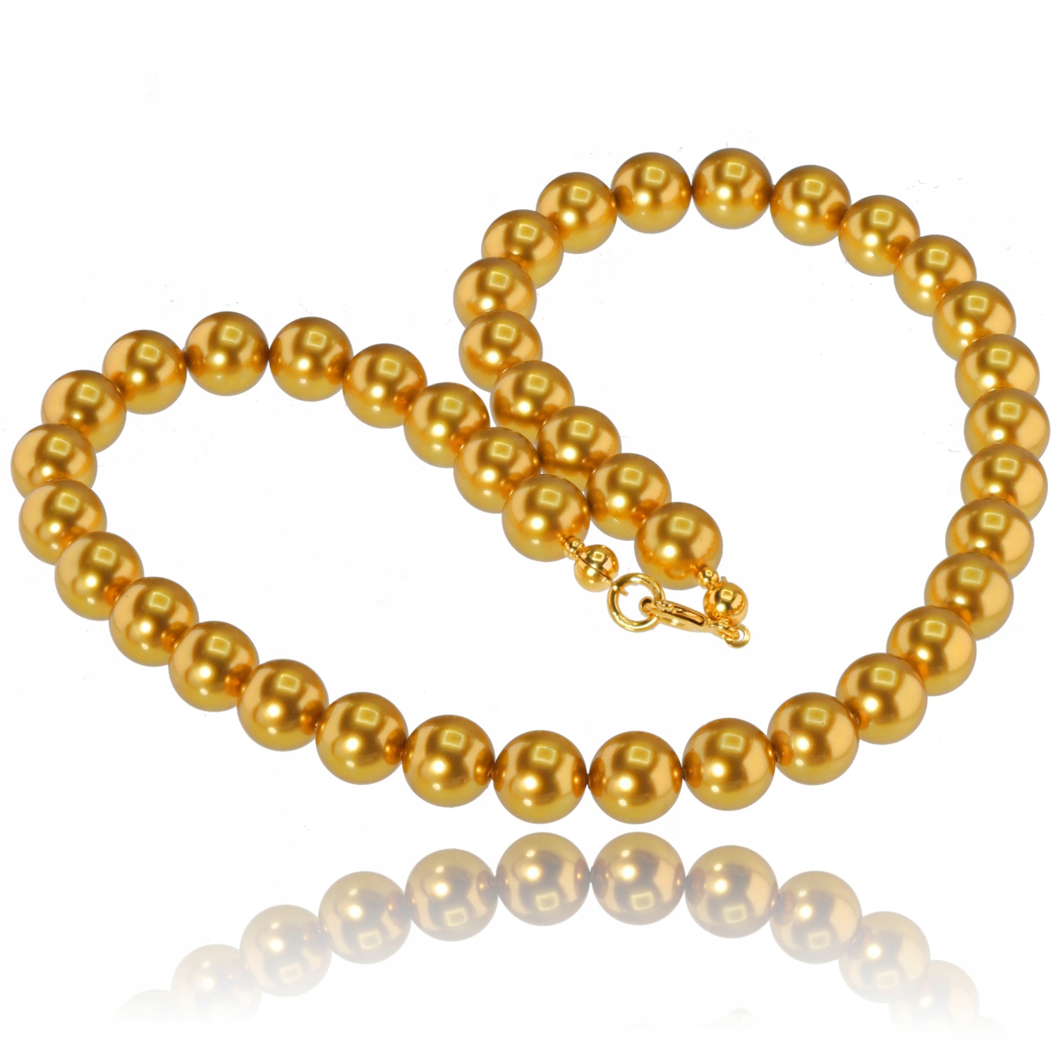 Originální krystaly perly Royal Gold Náhrdelník Zlaté Stříbro Certifikát