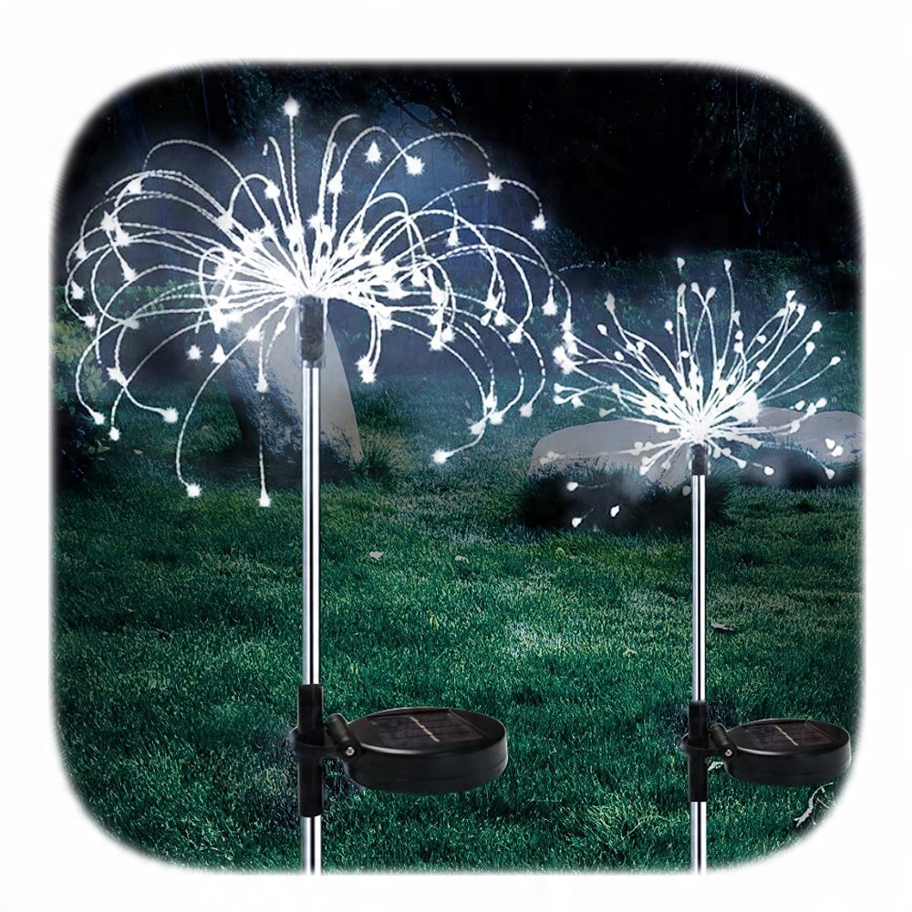

2X Lampa Solarna Ozdoba Ogrodowa Dmuchawce 150 Led