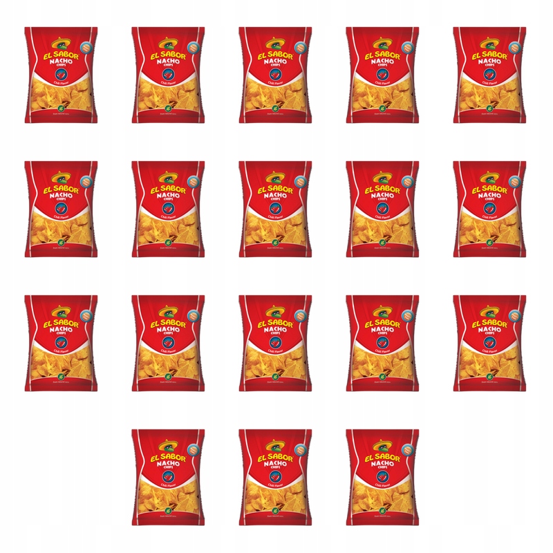 Nachosy o smaku chili 100g El Sabor X18