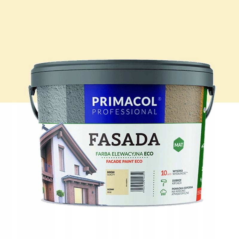 

Primacol Fasada Eco Farba Elewacyjna Beżowy 9L