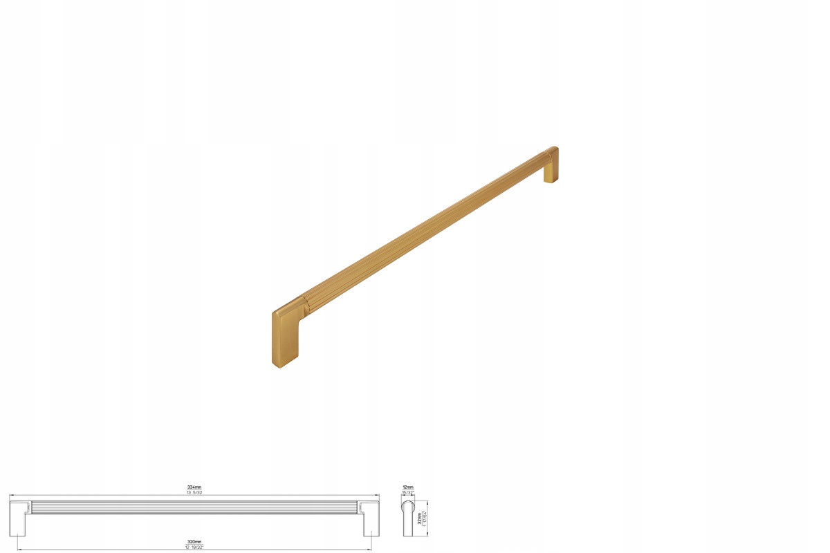 Nábytková úchytka Siro 2591-334ZN87ZN87, efekt kartáčovaného zlata