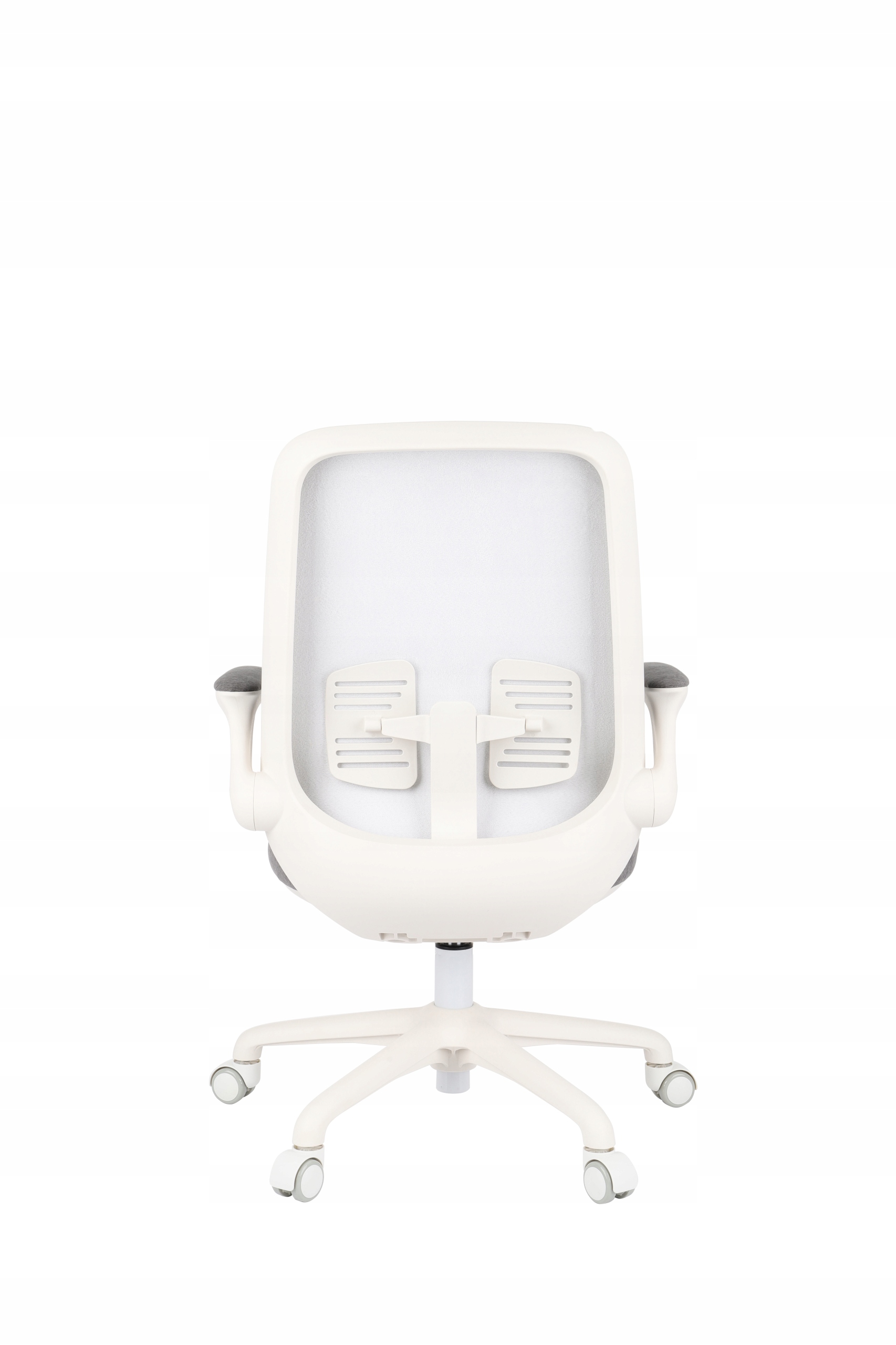 Fotel dla dziecka do biurka Easy White Szary Głębokość mebla 58 cm