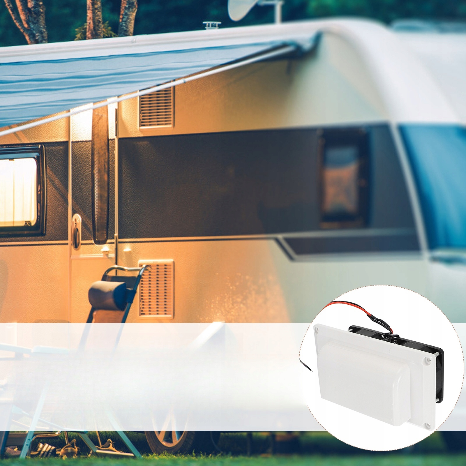 WENTYLATOR WYCIĄGOWY WENTYLATOR BOCZNY KAMPERA ATV Producent inny