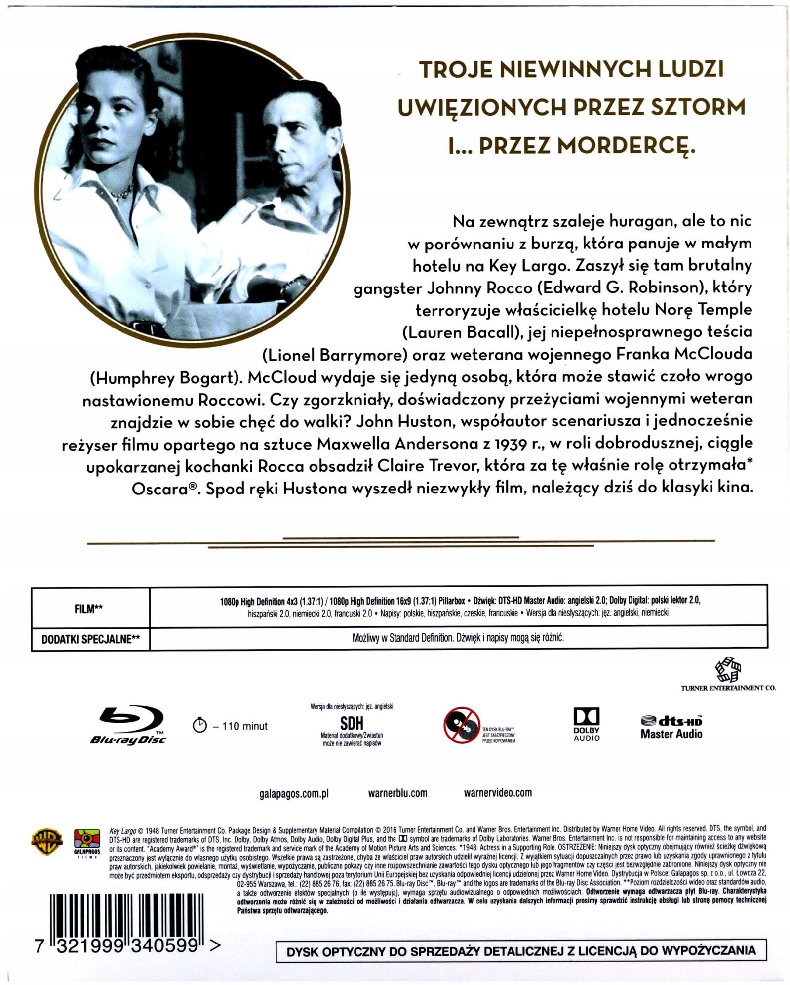 KEY LARGO (IKONY KINA) [BLU-RAY] Gatunek sensacyjne