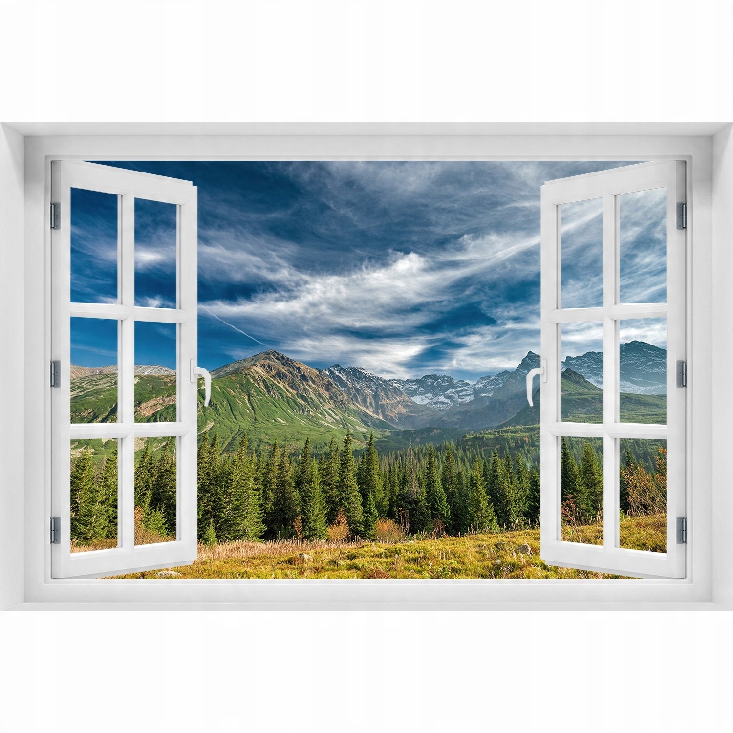 

3D Okno Naklejka na ścianę Jesień w Tatrach 90x60