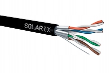 Inštalačný kábel Solarix Stp, Cat6A, vodič, Pe, cievka 500 m SXKD-6A…