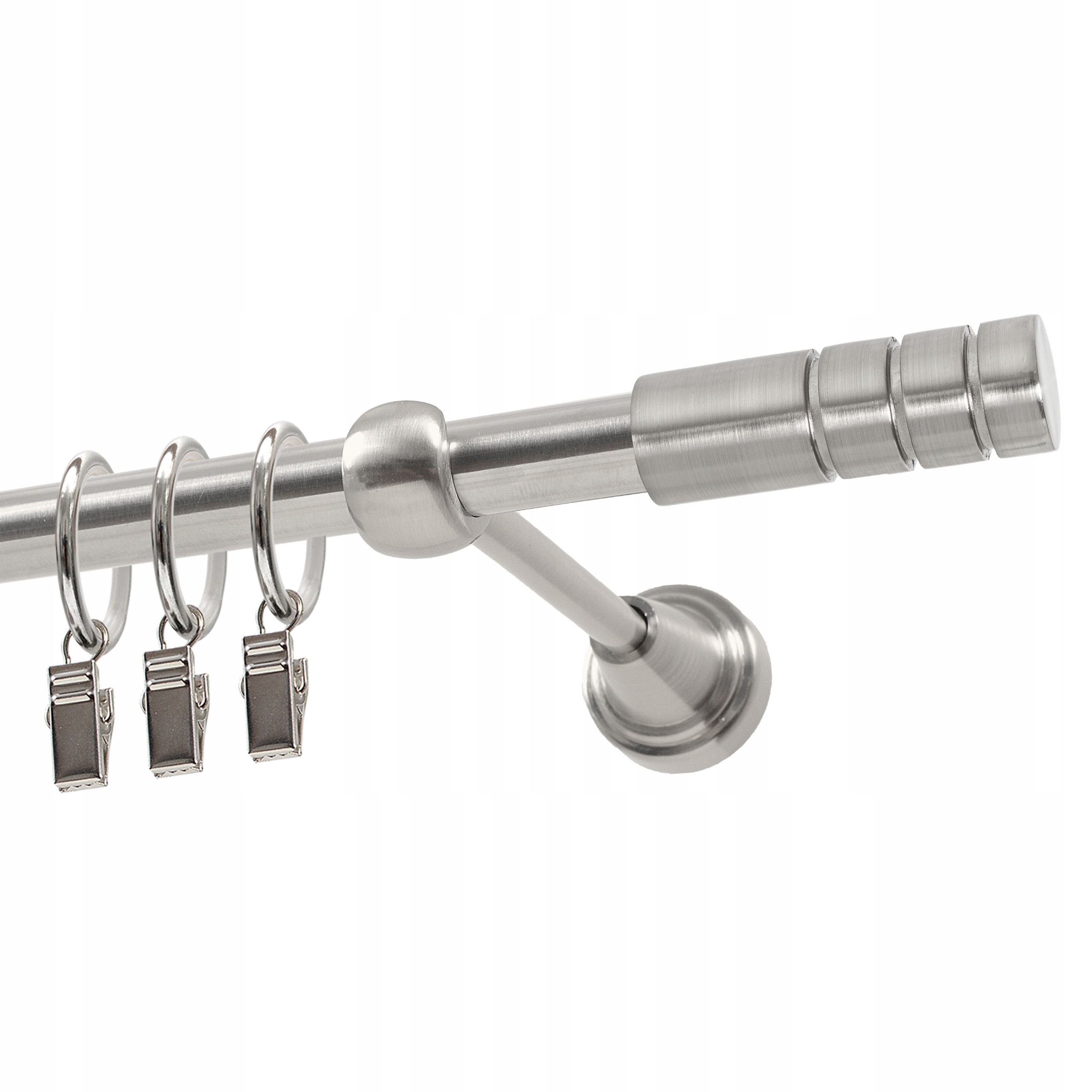 Karnisz metalowy pojedynczy 19 mm 200 cm z kółkami Rodzaj karnisza pojedynczy