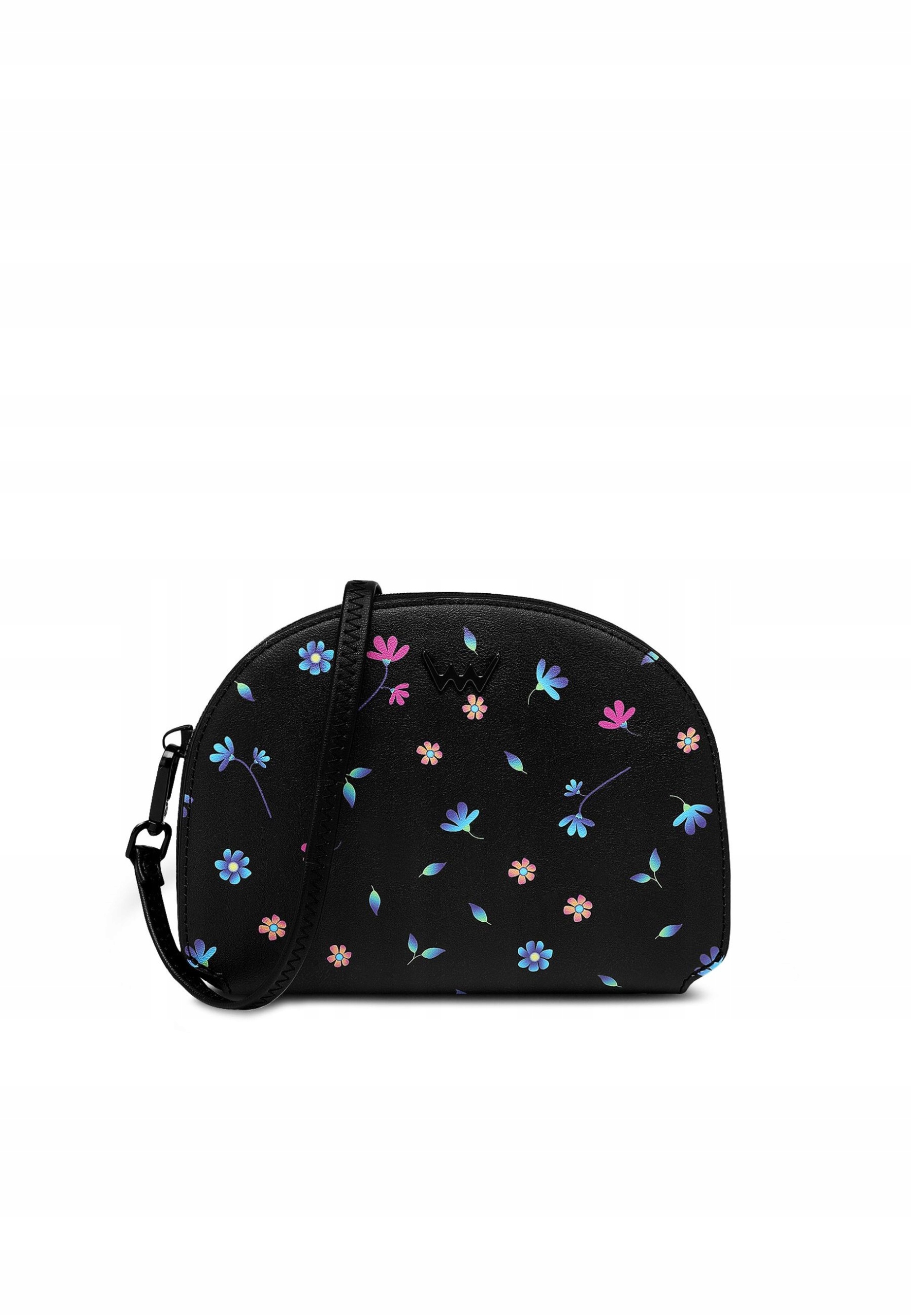 Dámská crossbody kabelka Vuch Caira Meadow černá květinová