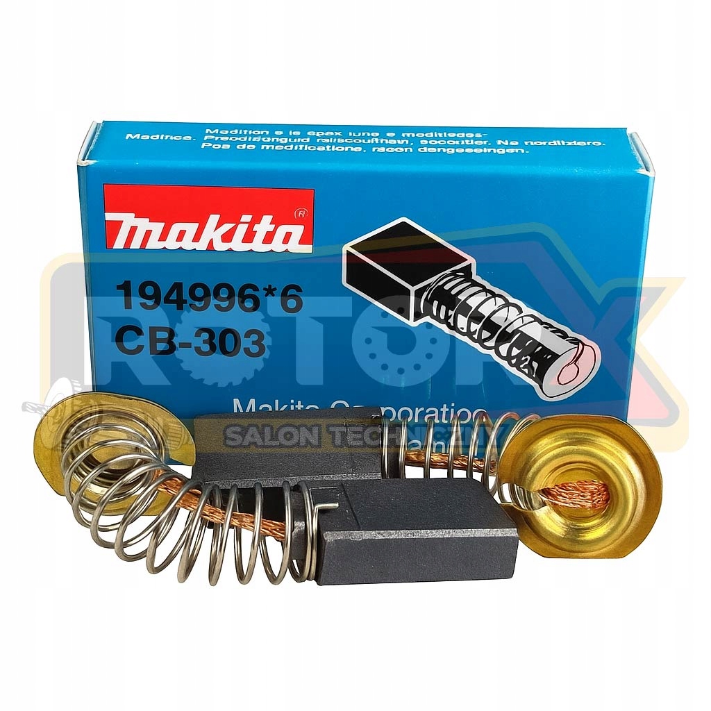 Makita Szczotki Węglowe CB-303 194996-6 9404 2107FK 4101RH Oryginał 10szt