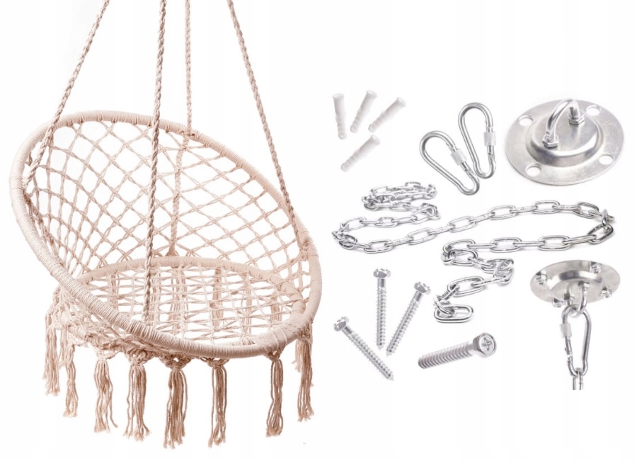 Zestaw do montażu huśtawki hotela wiszącego gniazda 200kg Szerokość materiału 20 cm