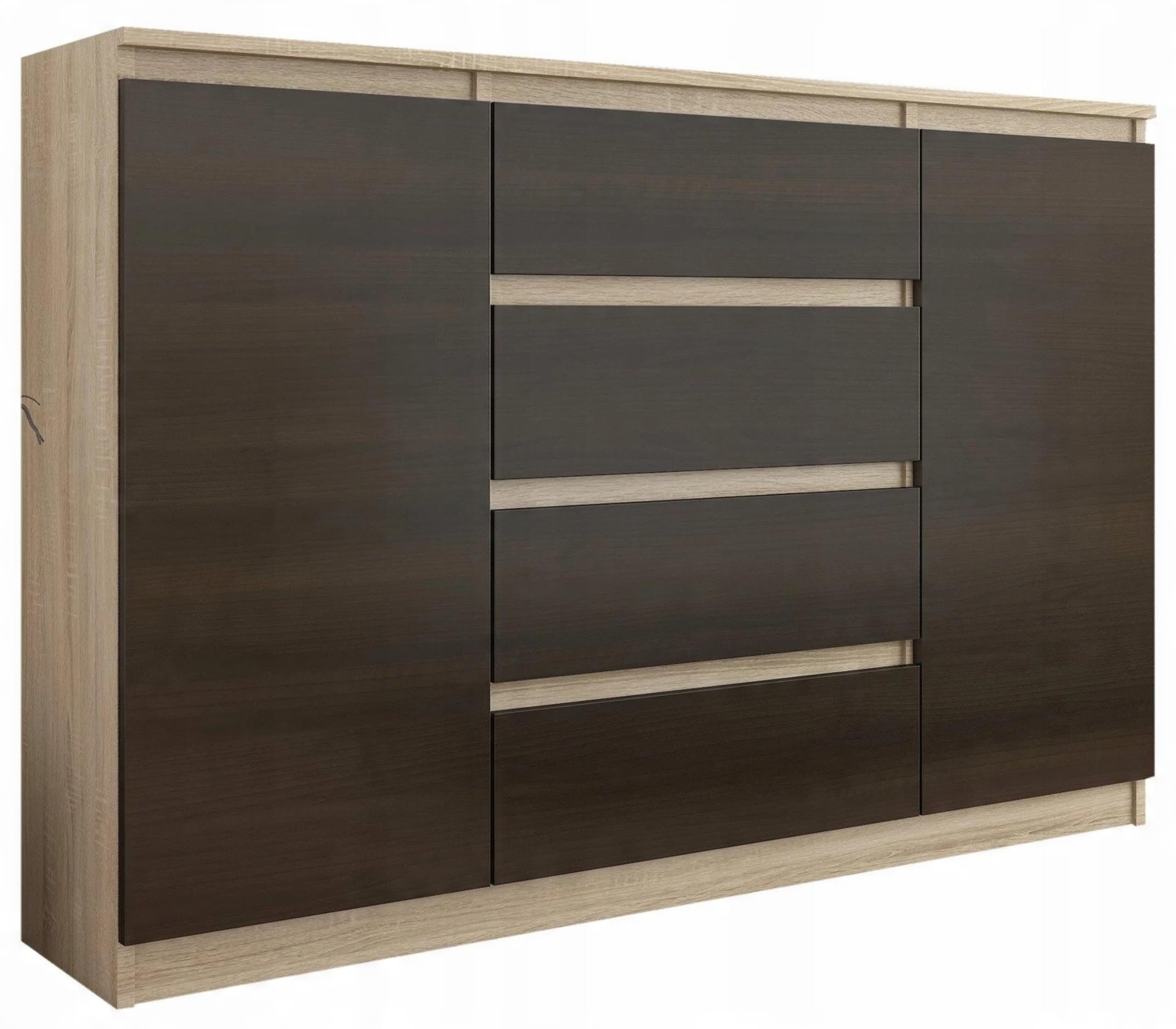 

Komoda szafka 4sz 2d RR-140-S4 Sonoma MIX Wenge