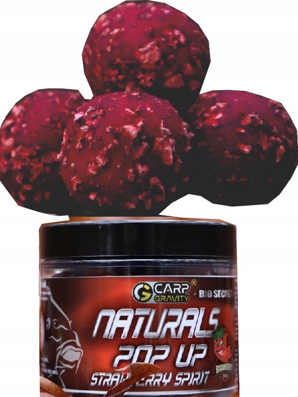 CARP GRAVITY POP UP NATURALS 18 STRAWBERRY SPIRIT