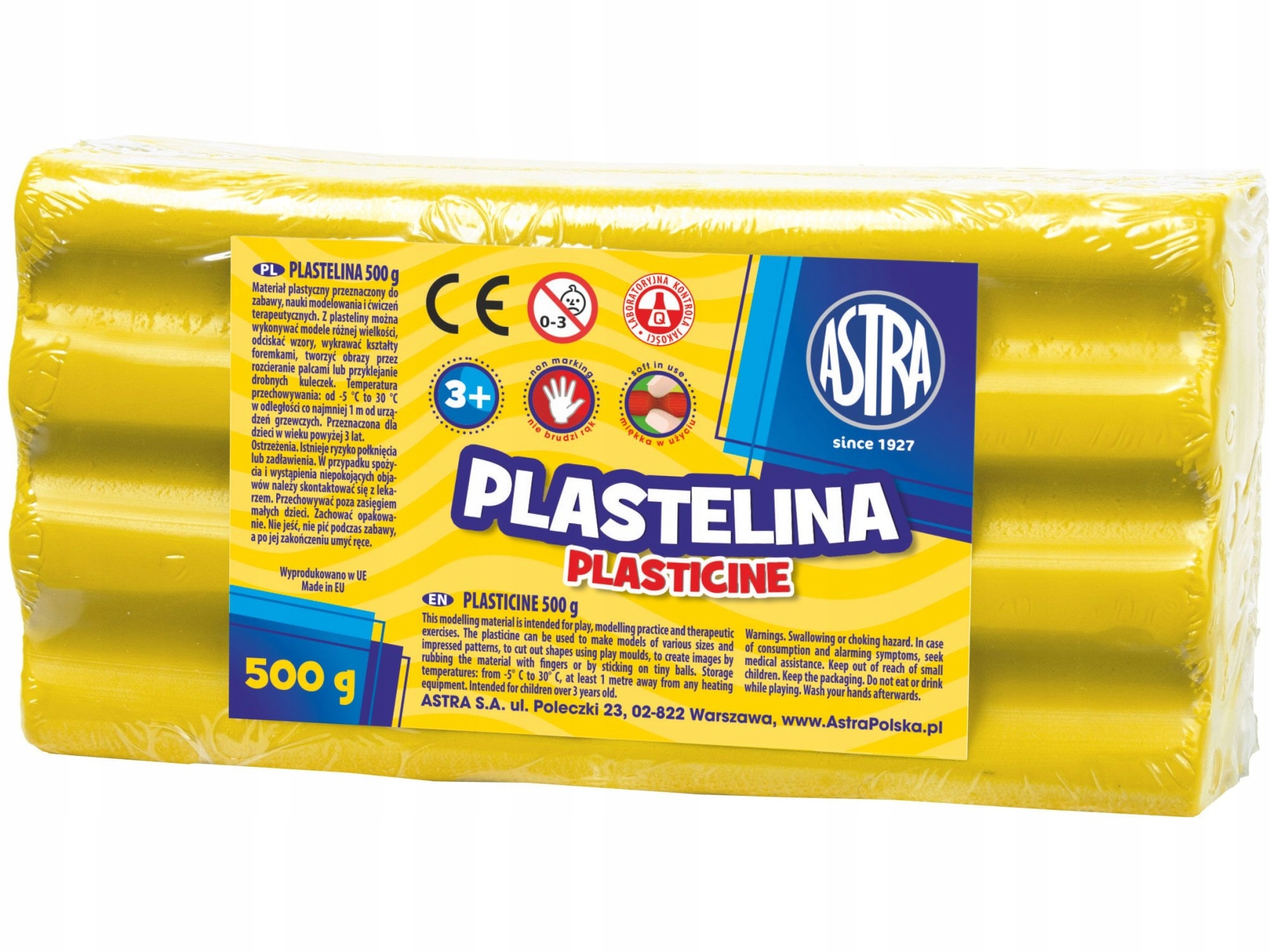 

Plastelina 500g Astra Żółty