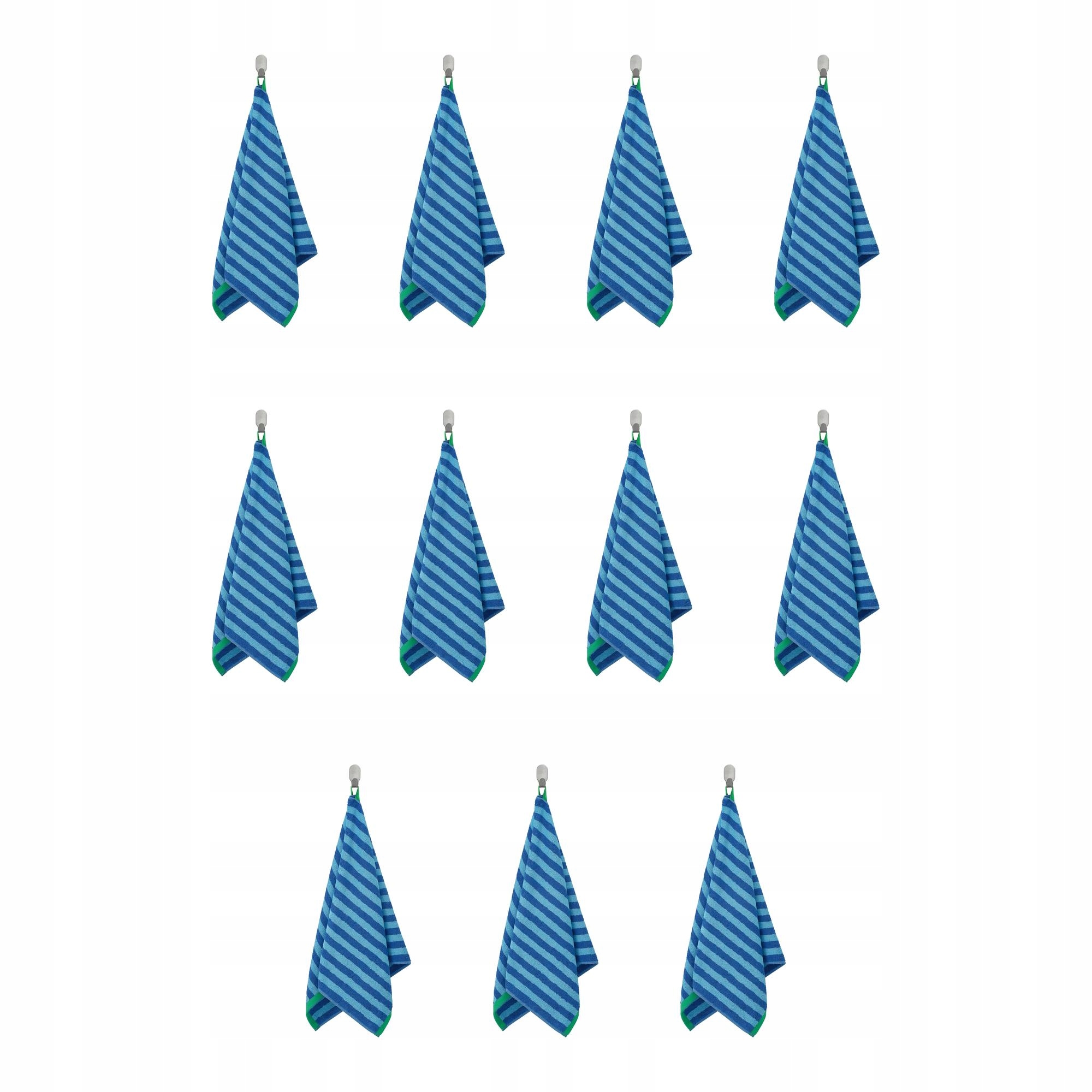 11 ks Ručník na ruce Slanhostmal zářivě modrý 50x100 cm