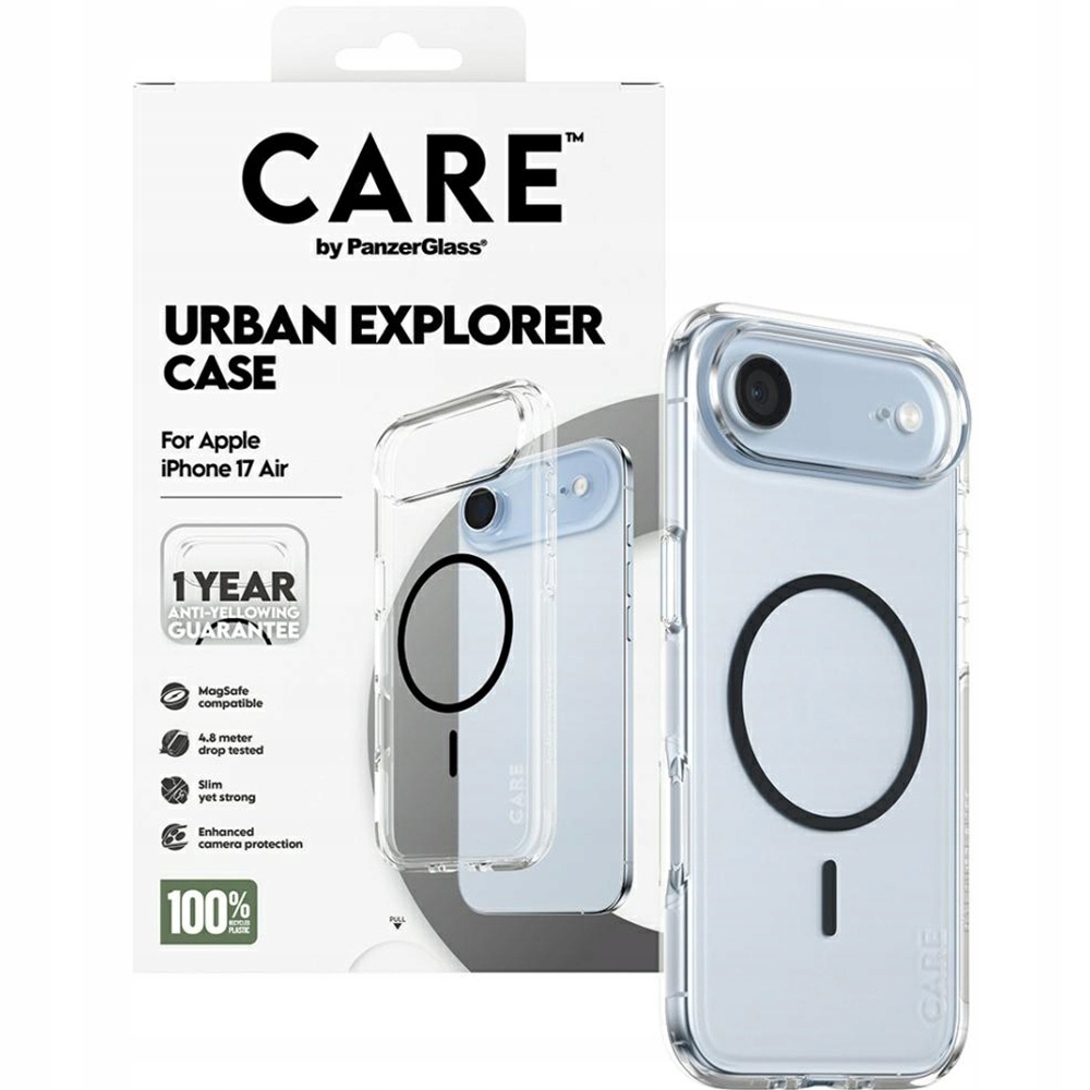 Pouzdro PanzerGlass pro iPhone Air, pro MagSafe, průhledný , ochranné pouzdro