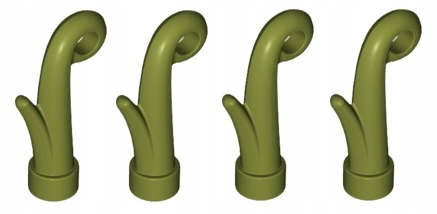 

Lego roślina trawa liść olive green 4 szt. 15279