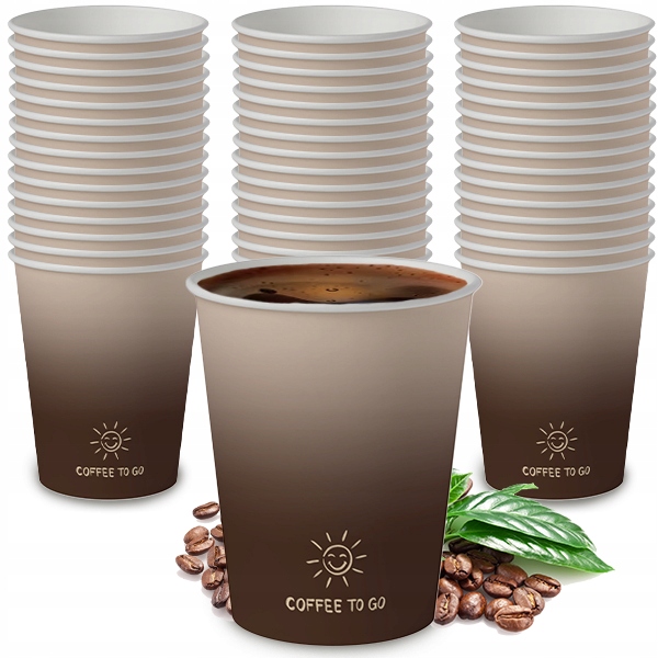Kubki Papierowe Coffe TO GO 250ml 50szt AKU4 KAWA (do dalszej odsprzedaży)
