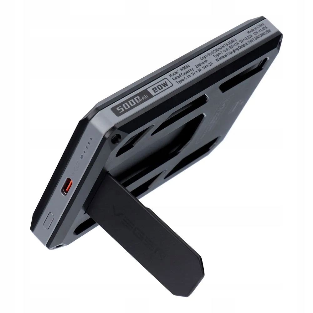 Powerbanka Veger Wallet Tracker W0582 MFi Pd 20W 5000 mAh černá