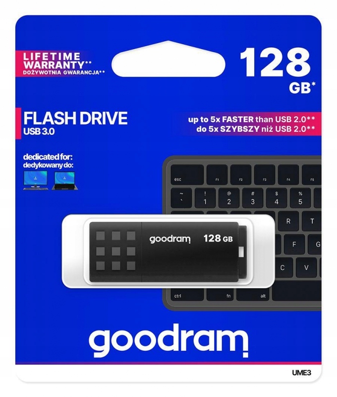 

Pendrive Goodram UME3 128GB Usb 3.0 Black