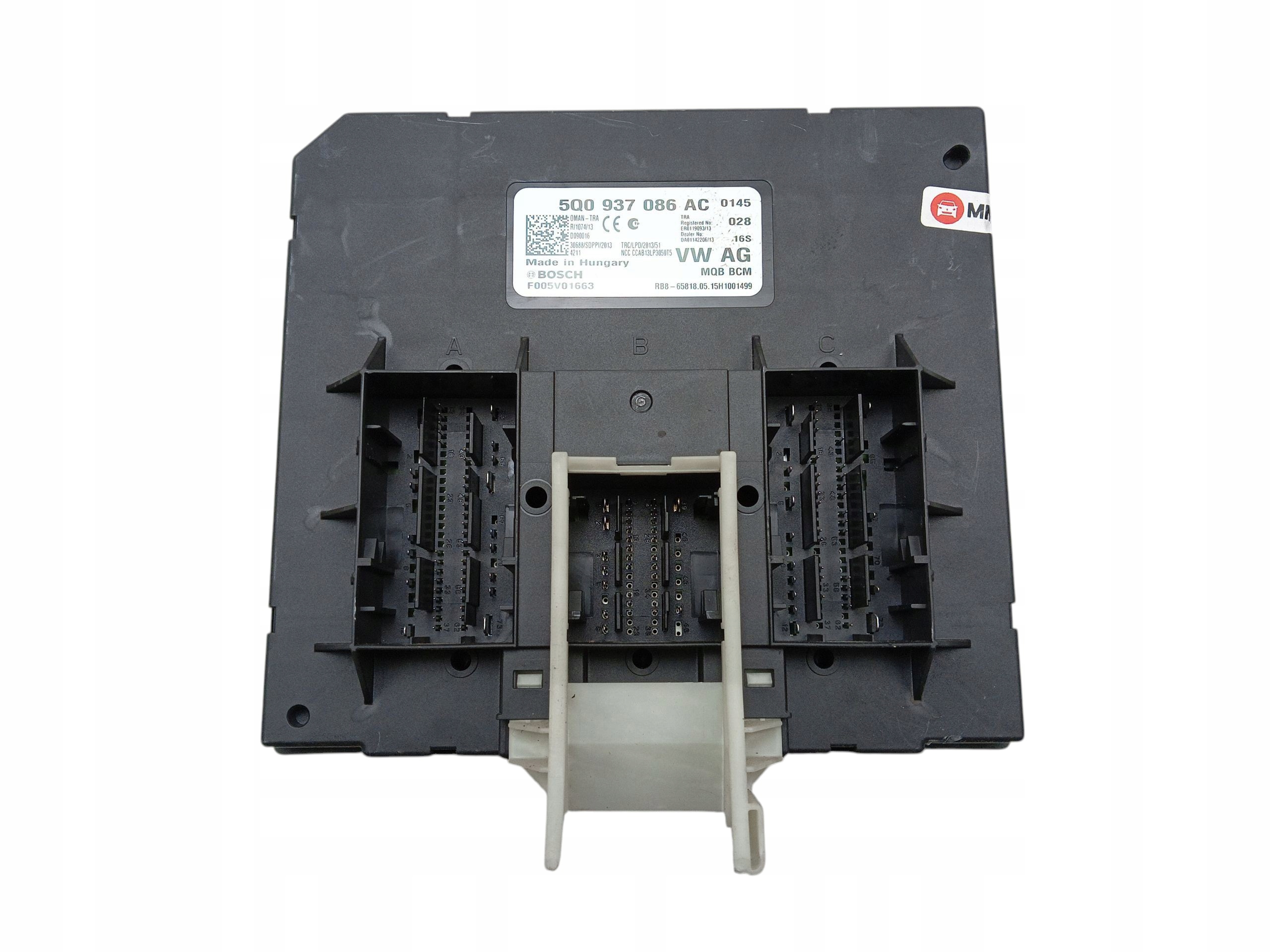 Unité commande confort BCM VOLKSWAGEN GOLF VII 7 5Q0937086AC