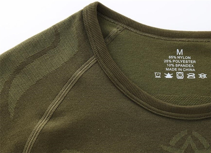 BIELIZNA TERMOAKTYWNA TERMICZNA MĘSKA ZIELONA XXL Rękaw długi rękaw