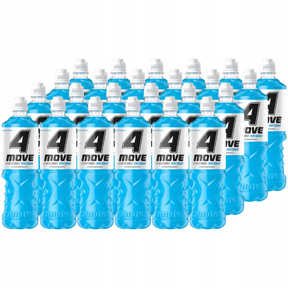 4Move Zero Sugar Neperlivý nápoj s víceovocnou příchutí 750 ml x 24 kusů