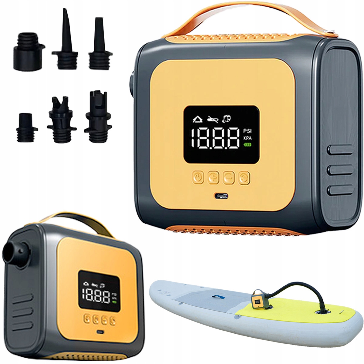 Aerogogo Giga Pump Zetta 138 bezprzewodowa pompka do namiotu kajaka supa