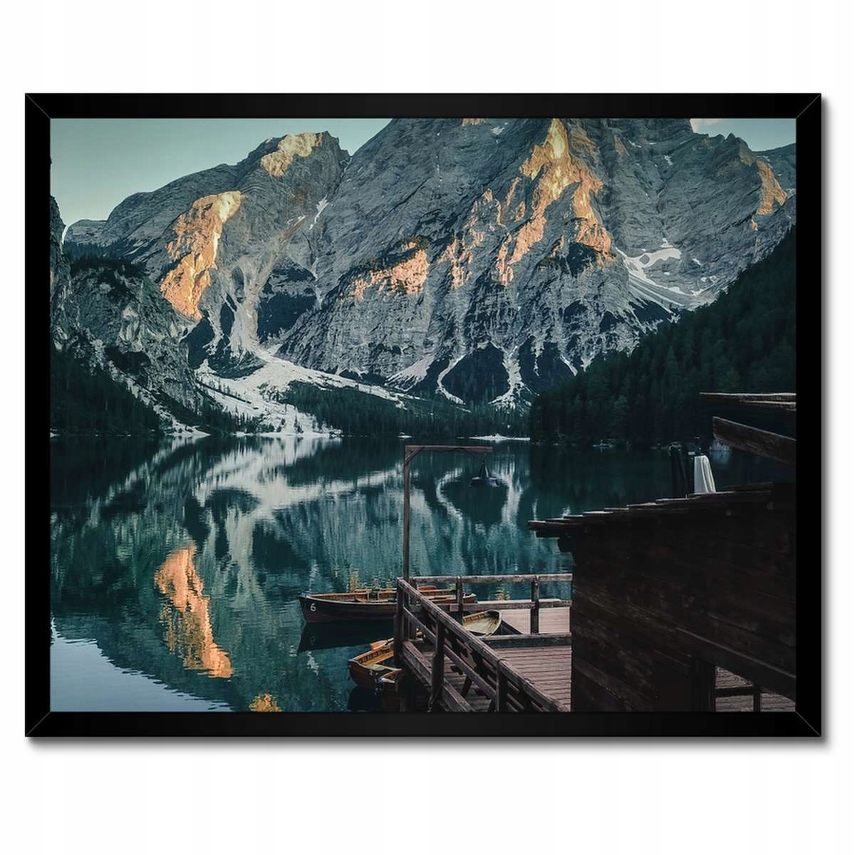 Plakáty v rámu 50x40 Dřevěný domeček v horách