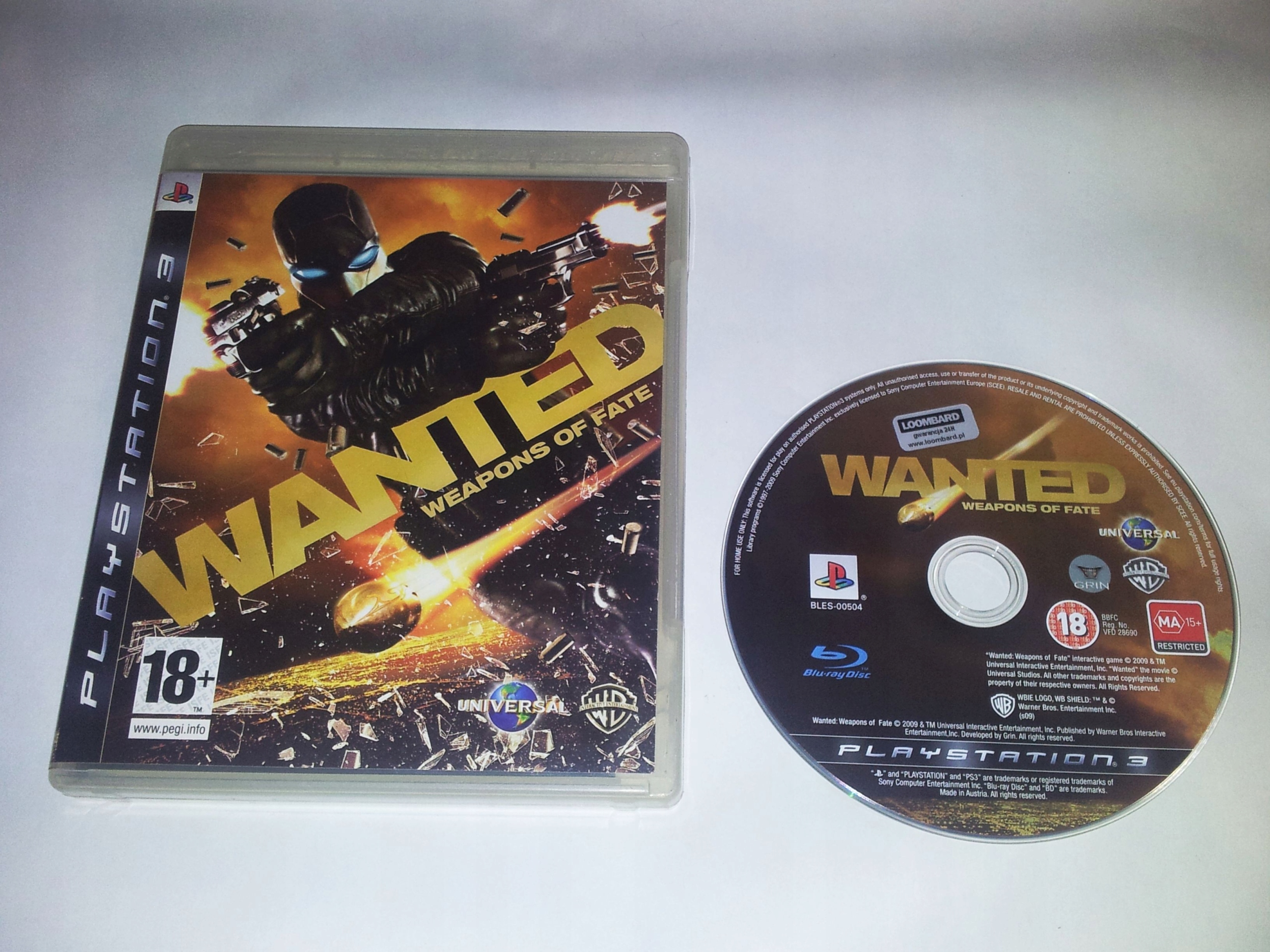 Wanted: Weapons of Fate --- PS3 --- Gra akcji --- Unikat