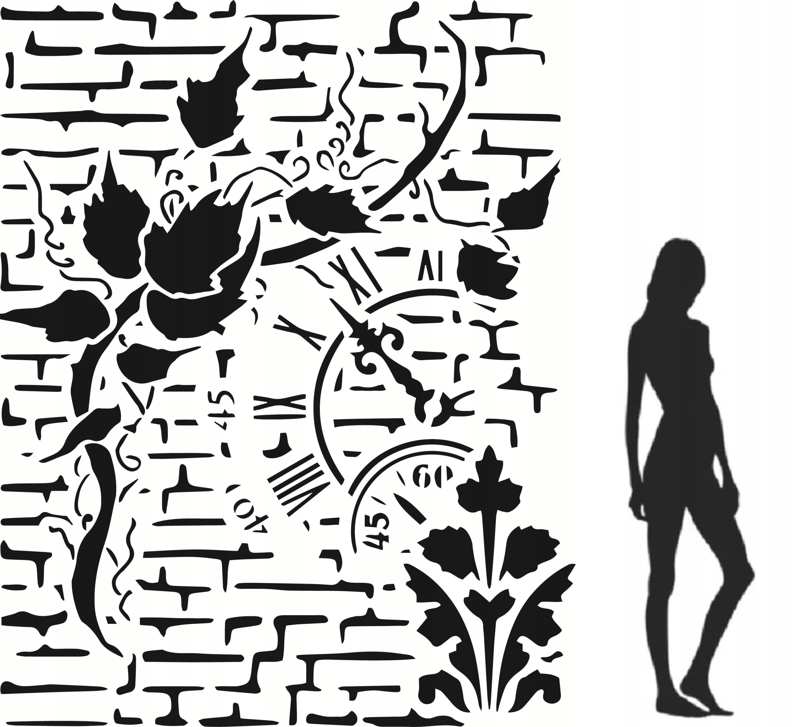 Malířská šablona omítková MAXX5 250×200 cm XXL Architektonický beton Omítka