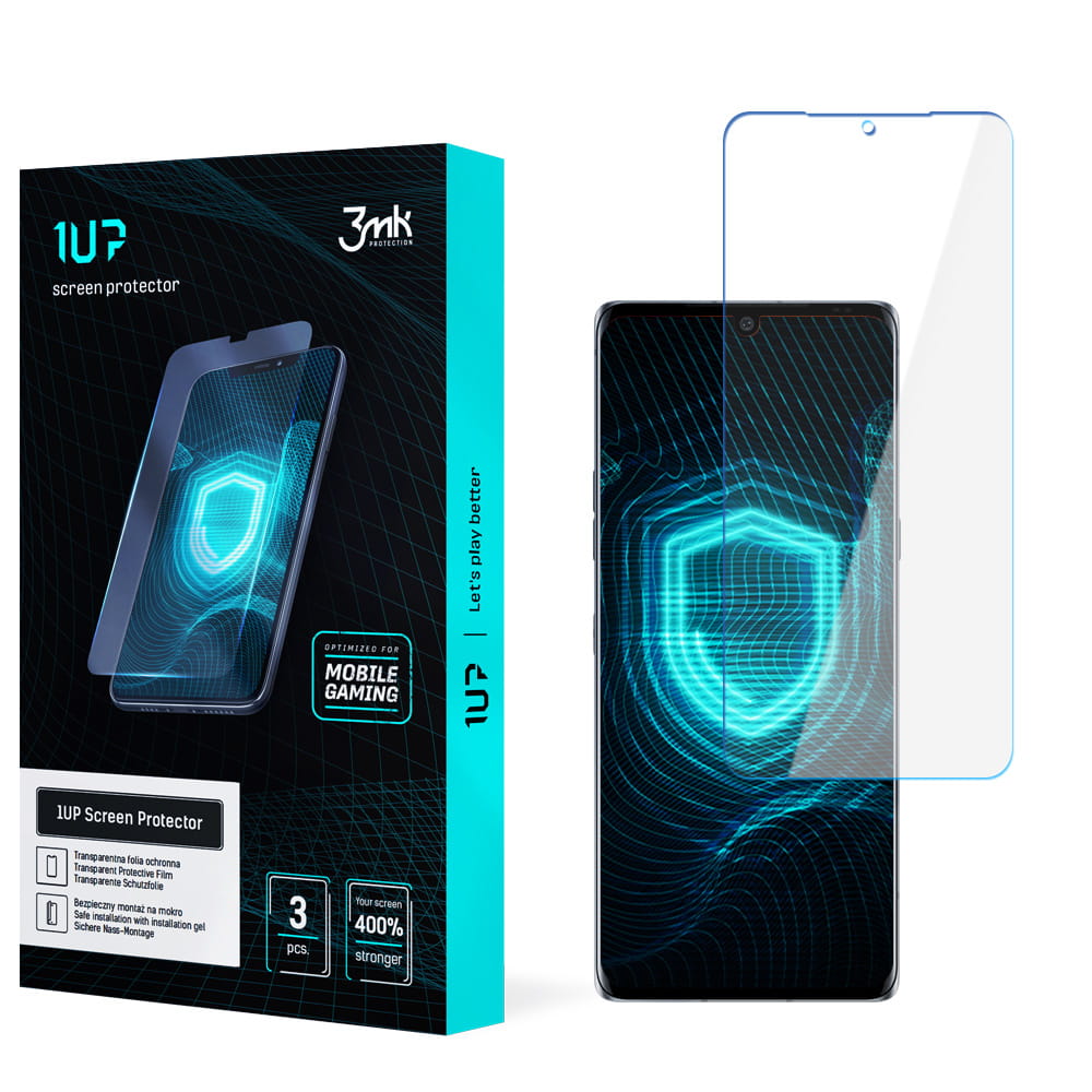 3x Folia ochronna hydrożelowa 3mk 1UP na Lg Velvet 5G elastyczna