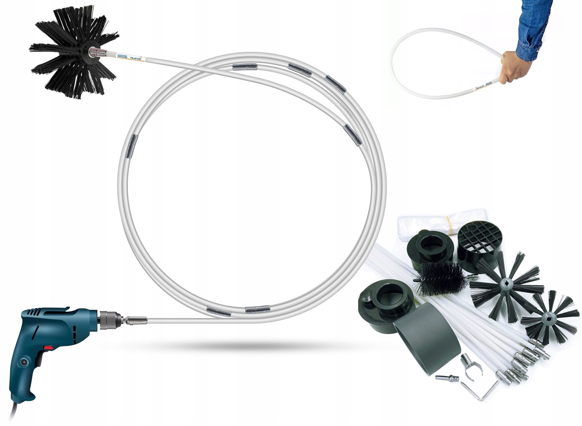 

Zestaw Do Czyszczenia Wentylacji Tajfunair 7,2M