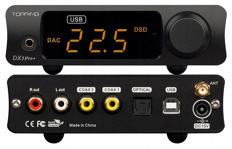 Wzmacniacz słuchawkowy DAC z BT Topping DX3 PRO+ EAN (GTIN) 6974268480383
