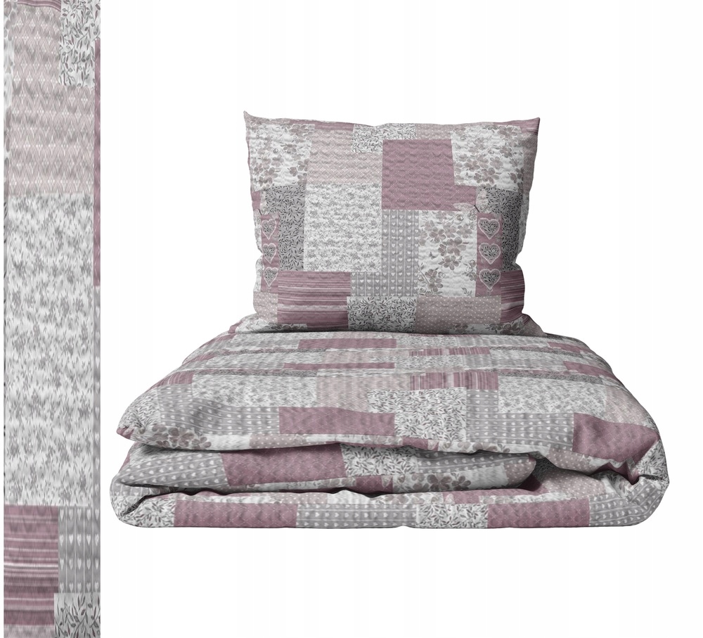 Krepové povlečení 200x220 cm 2x 70x80 cm Polská Výroba, vzor: Paczwork M