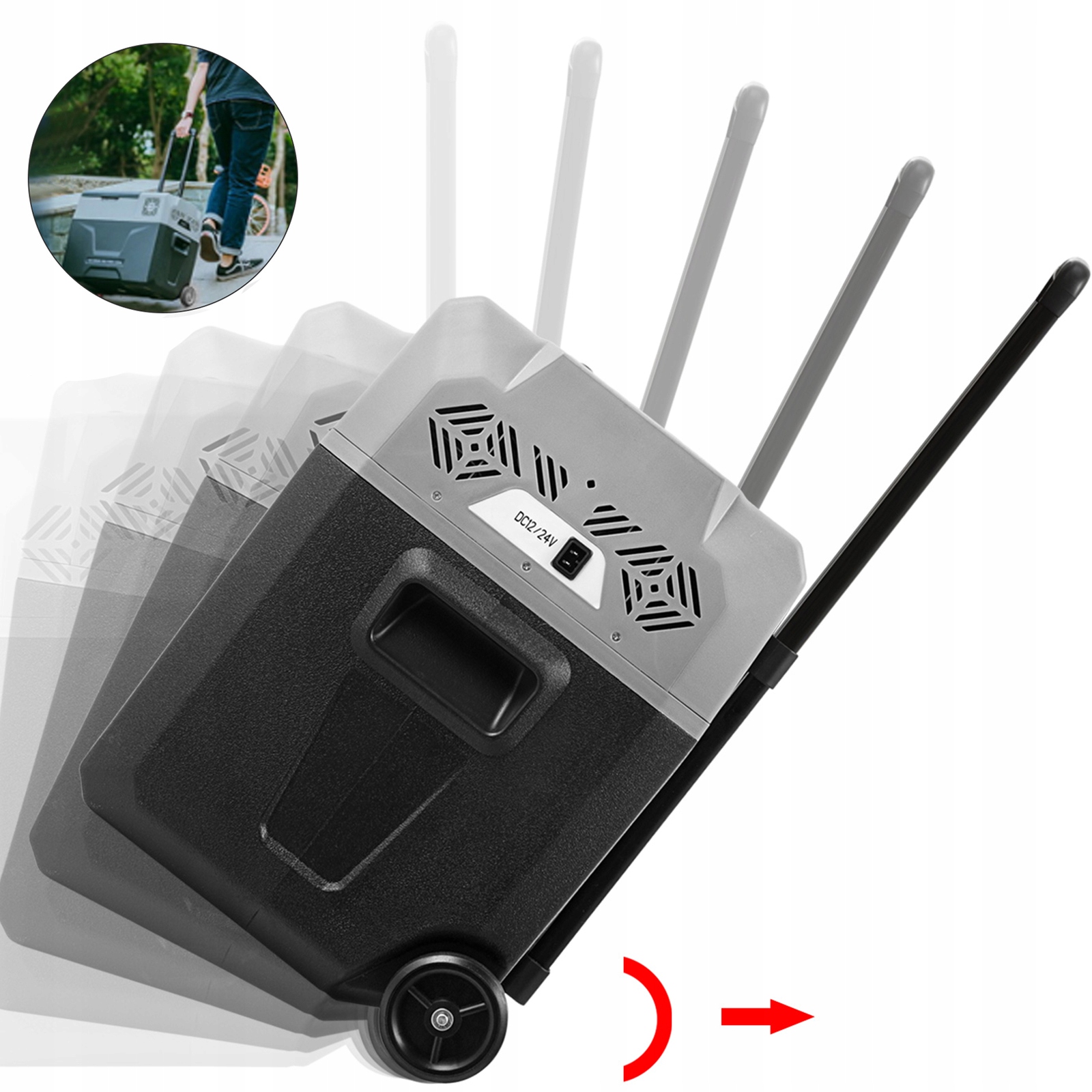 LODÓWKA TURYSTYCZNA KOMPRESOROWA SPRĘŻARKOWA 30L Moc 45 W