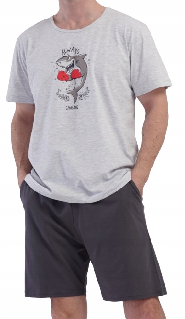 Vtipné Pyžamo Žralok Boxer Always Jawsome Velká Velikost XL